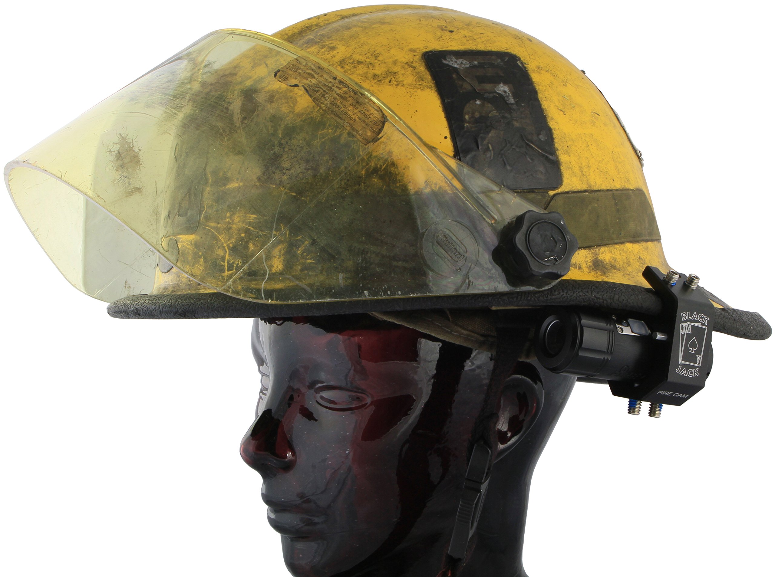 Soporte O Abrazadera Blackjack Para Casco De Bombero - Para Montar Cámara De Fuego O Linterna (modelo Firecam)