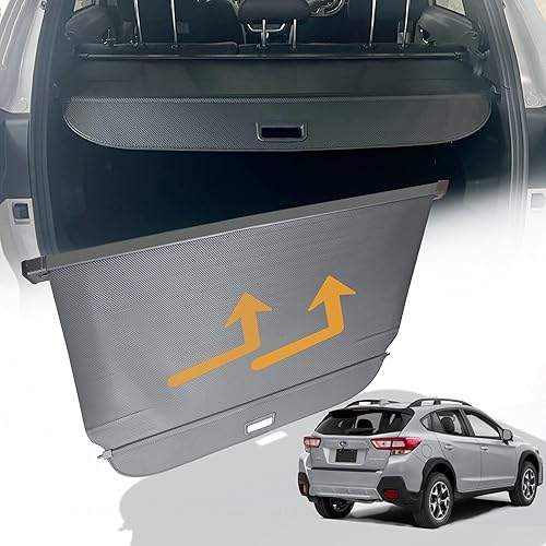 Cubierta de carga retráctil para Subaru Crosstrek 2024, accesorios 2024, cubierta trasera impermeable mejorada para Subaru Crosstrek 2024 escudo de
