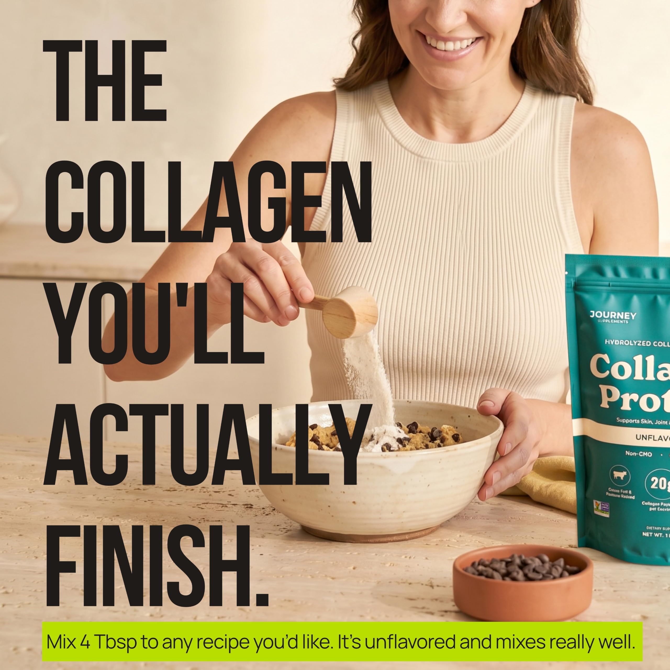 Journey Collagen Peptides Powder, Unflavored, Grass-Fed, Pasture-Raised 1lb — Amazon image 7