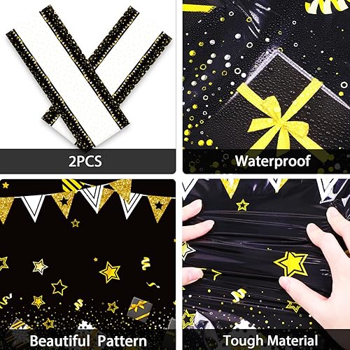 Miniatura 3 de Suministros para fiesta de cumpleaños de 50 años, platos, servilletas, manteles para hombres de 50 años, decoraciones de cumpleaños de 50 años,