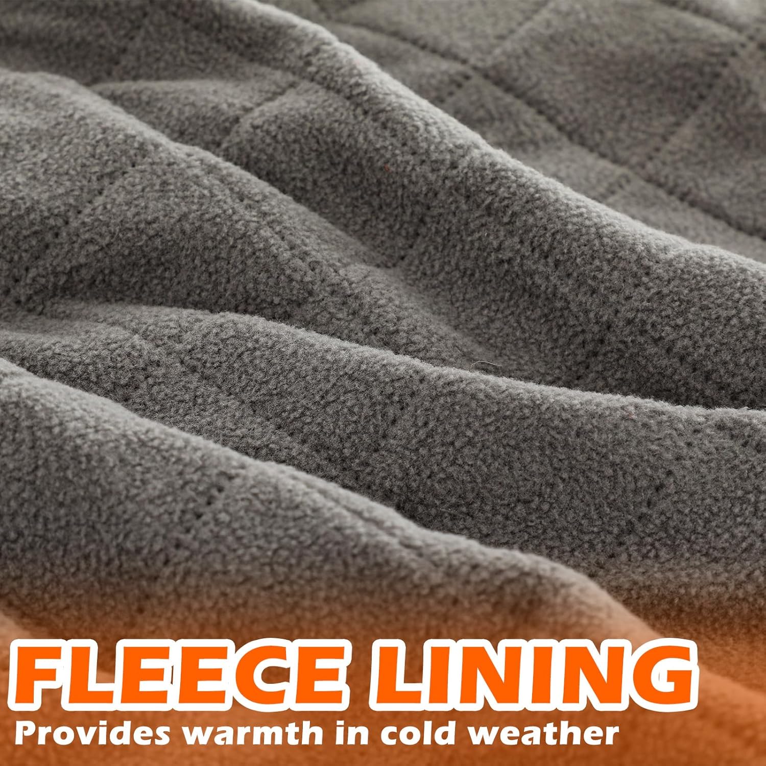 55" x 95" Waterproof Woobie Camo Blanket for Hunting Extra Outdoor Stadium Blankets Sherpa Lining with Hood and Storage Pocket for Deer Duck Hunting Gear Blind Accessories(Waterfowl Grass Camo) - Image 4