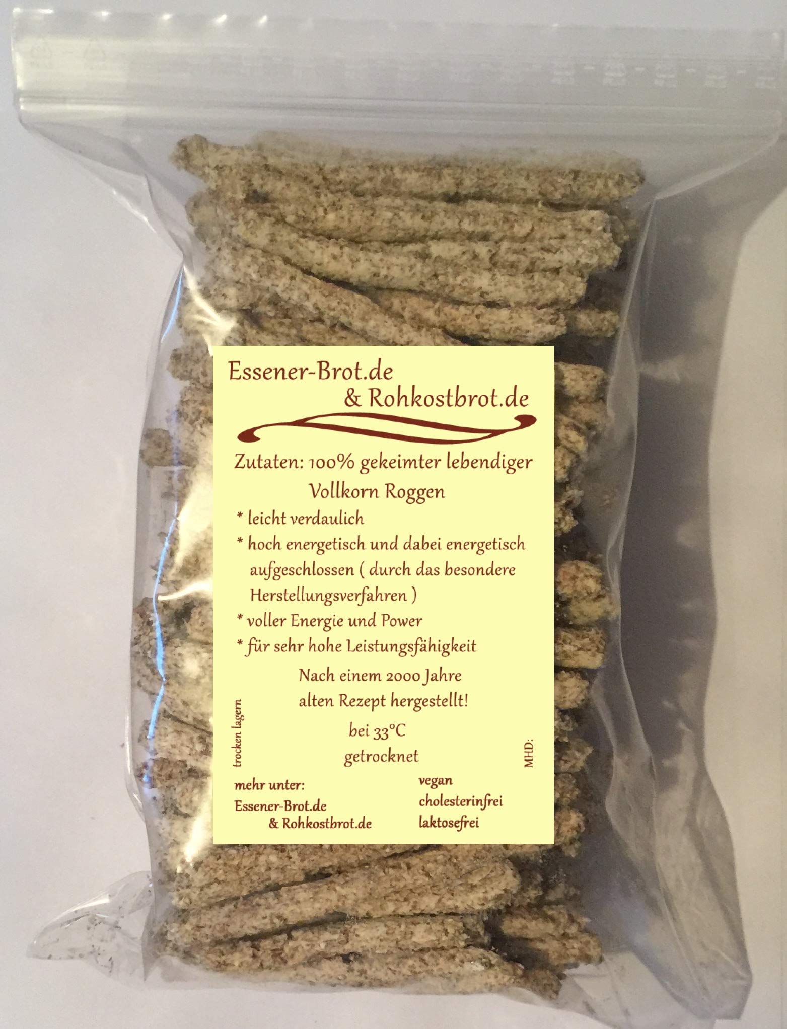 Essener Brot aus Vollkorn Roggen 100g
