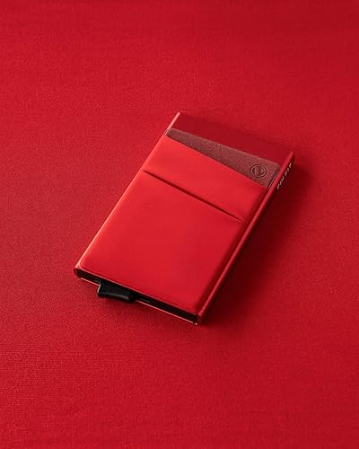 Miniatura 5 de VULKIT Card Holder with Money Pocket Pop Up Wallet RFID Blocking Slim Metal Bank Card Case Holds 5 Cards and Notes