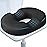 BlissTrends Donut Pillow Seat Cushion, Donut Chair Cushions for Postpartum Pregnancy & Hemorrhoids, Tailbone Pain Relief Cushion, Memory Foam Lifting Cushions for Office & home Chairs (Black, X-Large)