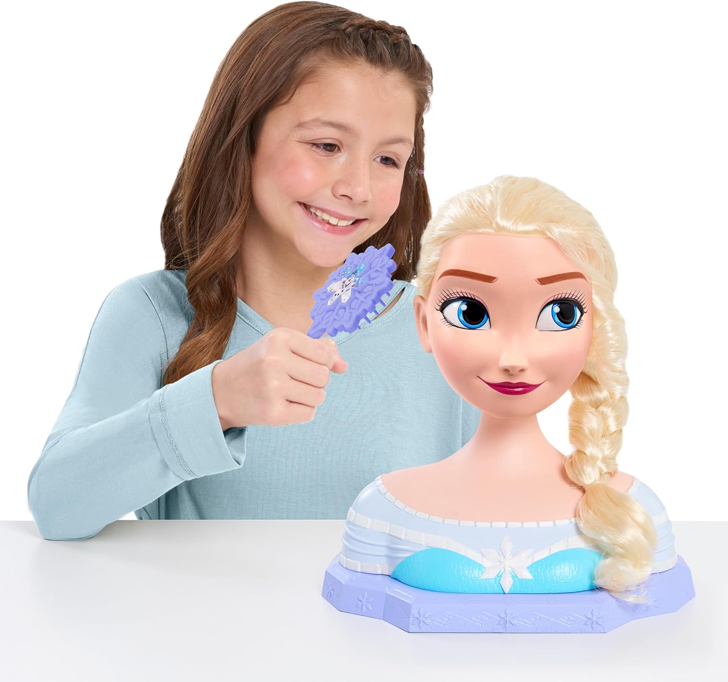 Disney Frozen Elsa Deluxe Styling Head, Kids Toys for Ages 3 Up by Just Play