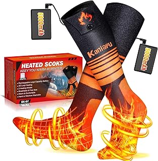 360° Heated Rechargeable Socks — 5000mAh Battery & 4 Heat Levels