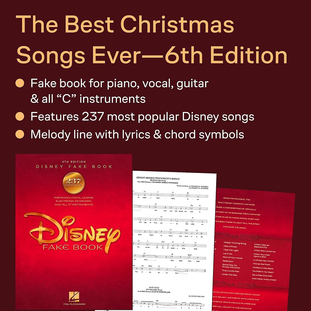 Amazon.com: The Disney Fake Book – 4th Edition | Piano