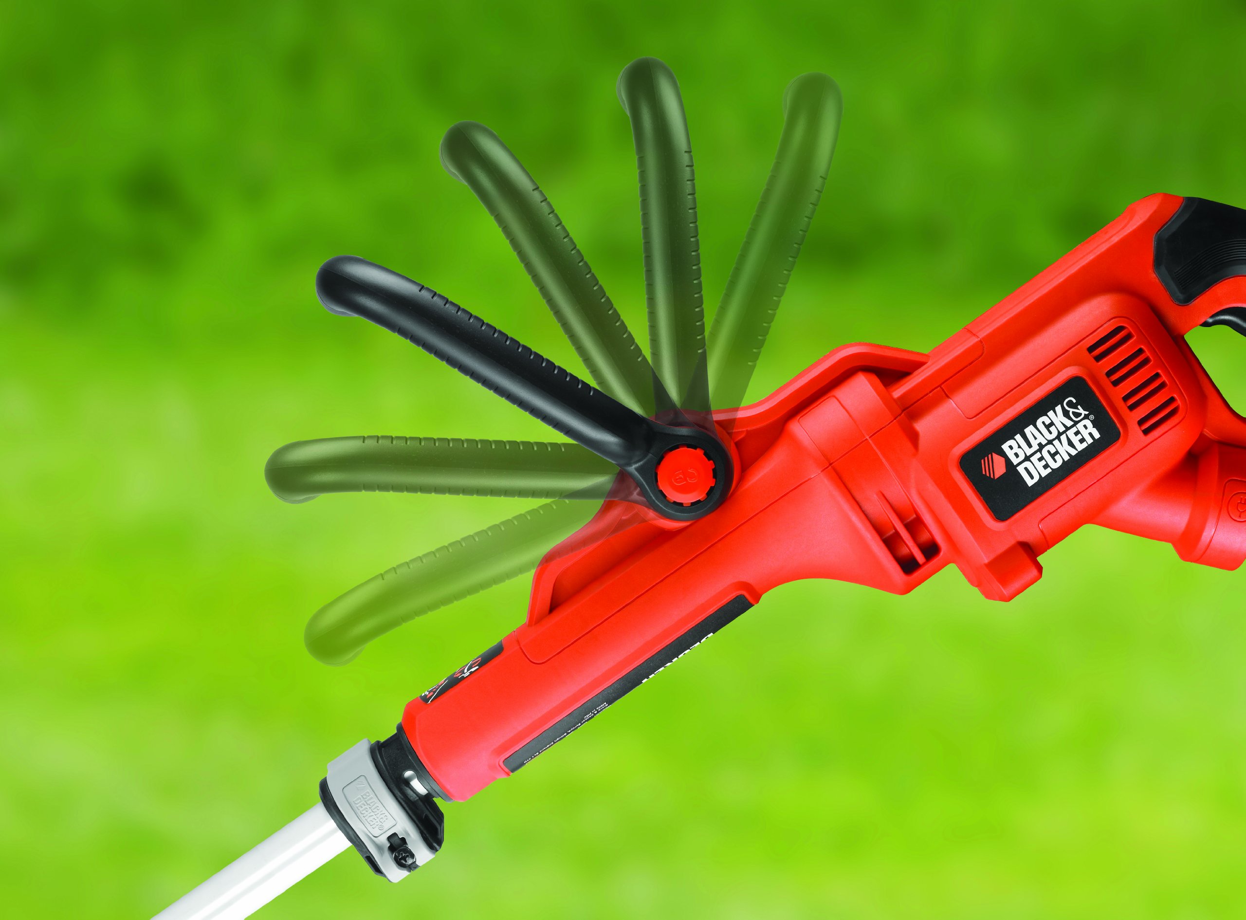 Black+Decker GL8033 elektryczna kosa spalinowa 800 W (z technologią E-Drive, funkcja cięcia krawędzi, 6 wysokowydajnych nici, do dużych powierzchni)