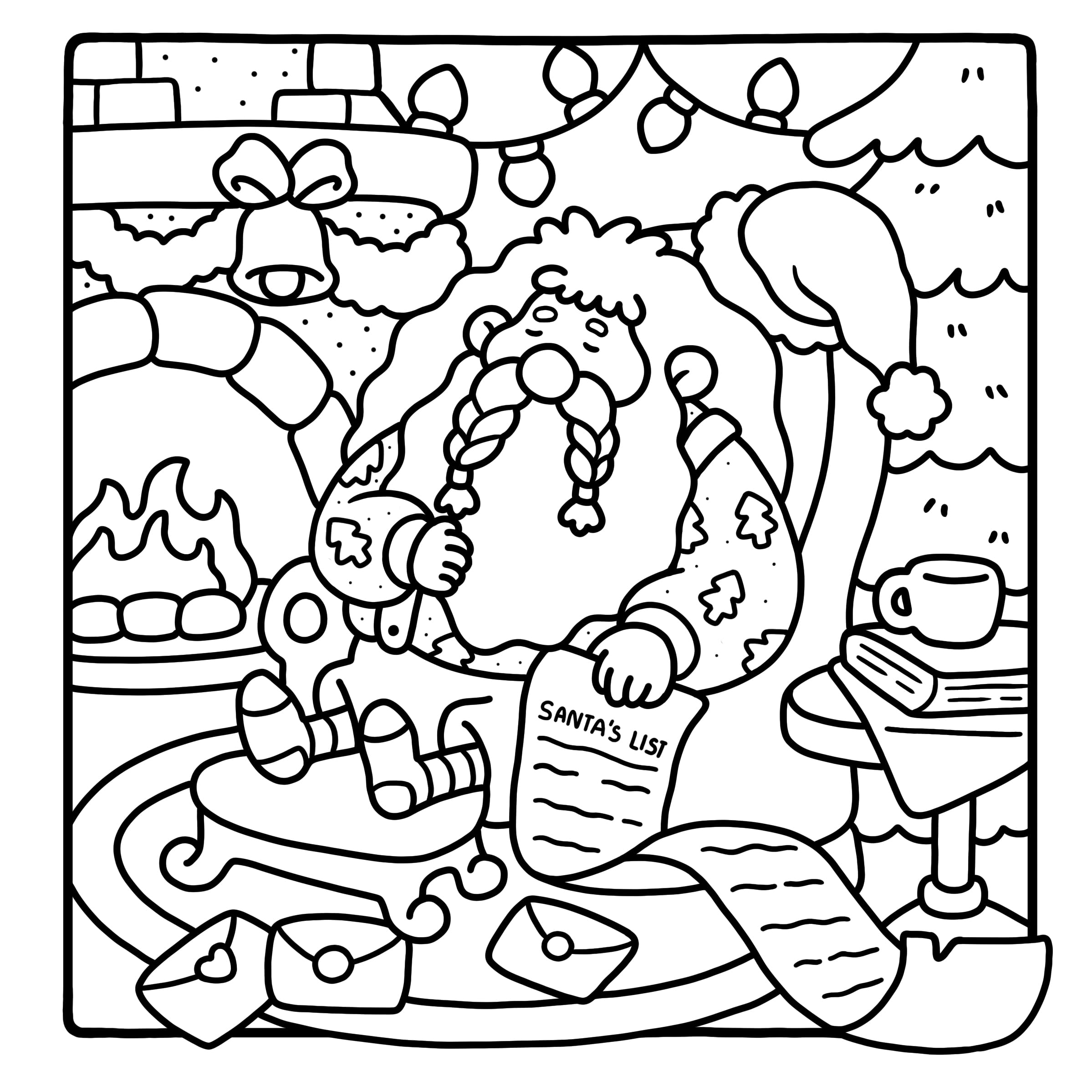 Un Noël tout doux avec Coco Wyo - Cosy colo: Coloriages mignons et cosy
