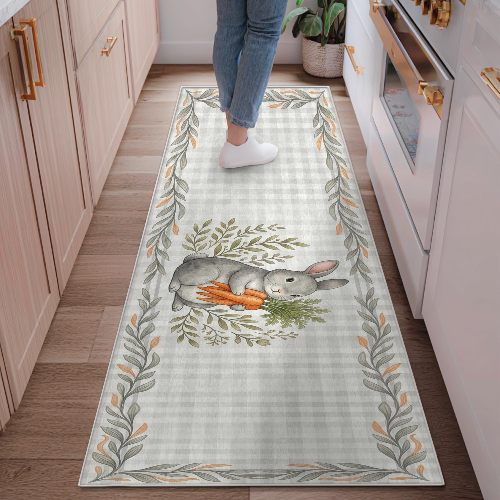 Tapis de couloir anti-salissure lavable pour entrée et buanderie