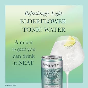 Fever-Tree Refreshingly Light Elderflower Tonic Water 24x150ml