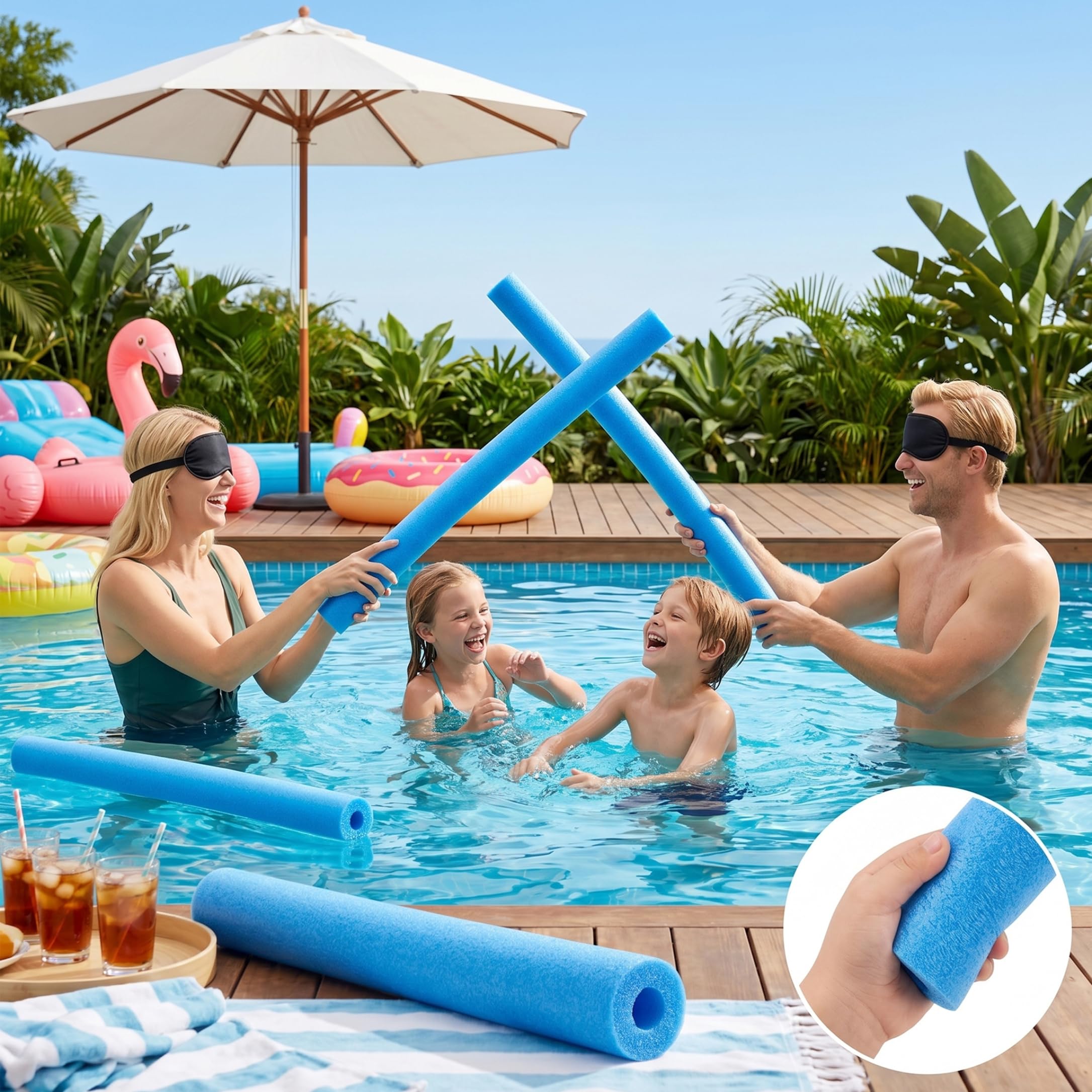 Nouilles De Piscine En Mousse – Tube Flottant 150 Cm Pour Natation, Flottaison Et Projets Créatifs