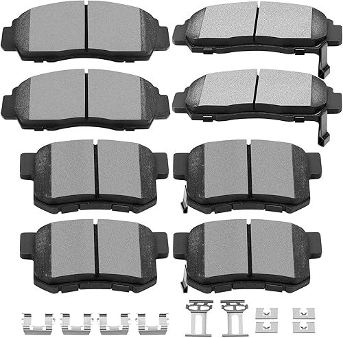 SCITOO - Juego de pastillas de freno de cerámica, 8 pastillas de freno para Acura CL, 1999-2004 para Acura RL, 1999-2004 para Acura RL, 1999-2008
