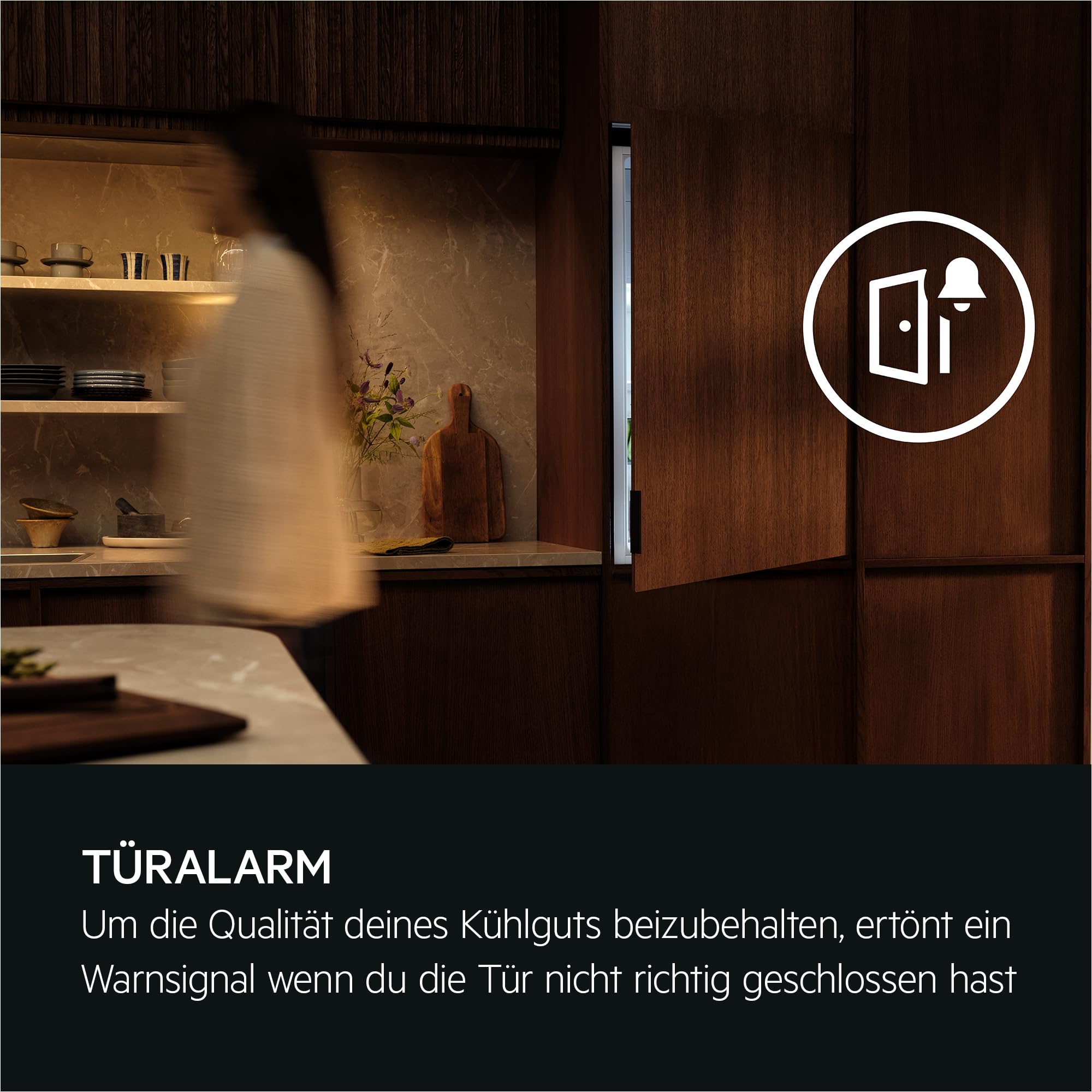 AEG Einbau-Kühl-Gefrier-Kombination 178cm, Serie 6000 TwinTech: NoFrost Abtauautomatik dank getrenntem Kühl- 195L & Gefrierraum 62L, LED-Display, Schnell-Gefrieren, Türalarm, Schlepptür, TSC6N183ES
