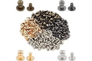 Buttons for Leather: Moicstiy 100Set 5mm Round Button Studs