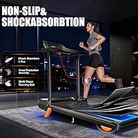 Vista 3 de Cinta de correr Walking Pad con estación de trabajo de escritorio, caminadoras con inclinación del 12% para el hogar y oficina pequeña, capacidad