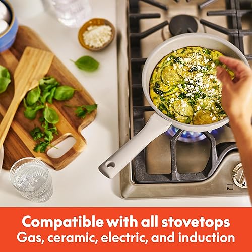 Miniatura 8 de bella Juego de utensilios de cocina de 7 piezas con revestimiento antiadherente de cerámica EverGood, apto para lavavajillas, apto para horno, todas