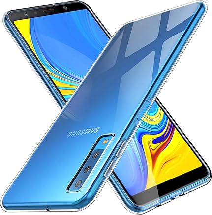Kugi Funda Samsung Galaxy A7 2018,Samsung Galaxy A7 2018 TPU Transparente Slim Silicona Case Cover [Anti-ara?azos] para Samsung Galaxy A7 2018(Transparente)