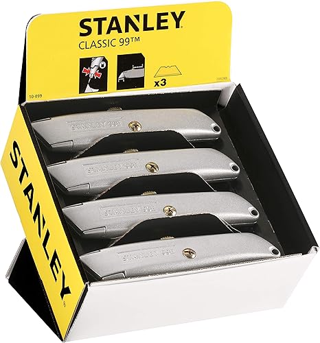 Miniatura 10 de Stanley 10-099 - Cuchillo utilitario retráctil clásico 99 de 6 pulgadas paquete de 2