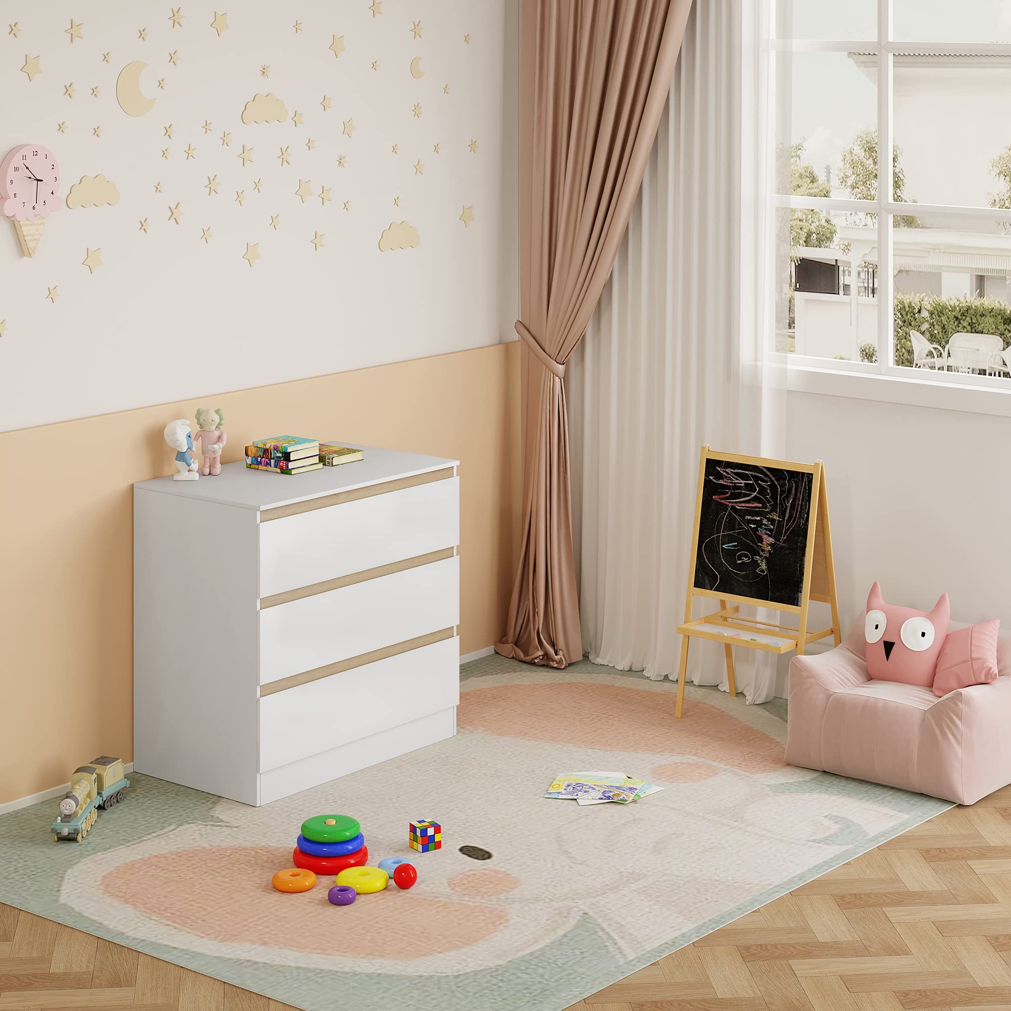 Tenzo Switch Moderne Ladekast Antraciet Met Eiken - 80x45x102cm