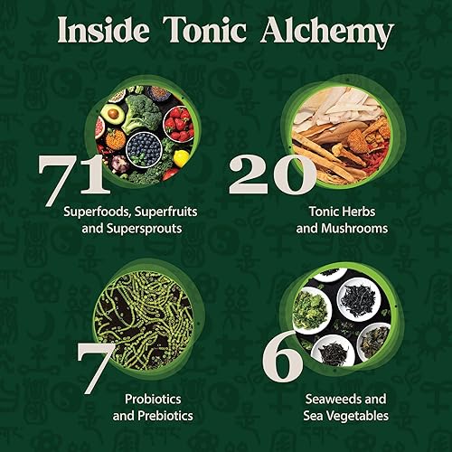 Miniatura 4 de Dragon Herbs - Tonic Alchemy - La mejor mezcla supertónica de superalimentos, 9.5 onzas