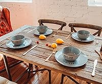 Vista 7 de Star Trek: The Original Series NCC-1701 Series 8-Piece Ceramic Dinnerware Set Includes Salad Plates, Bowls