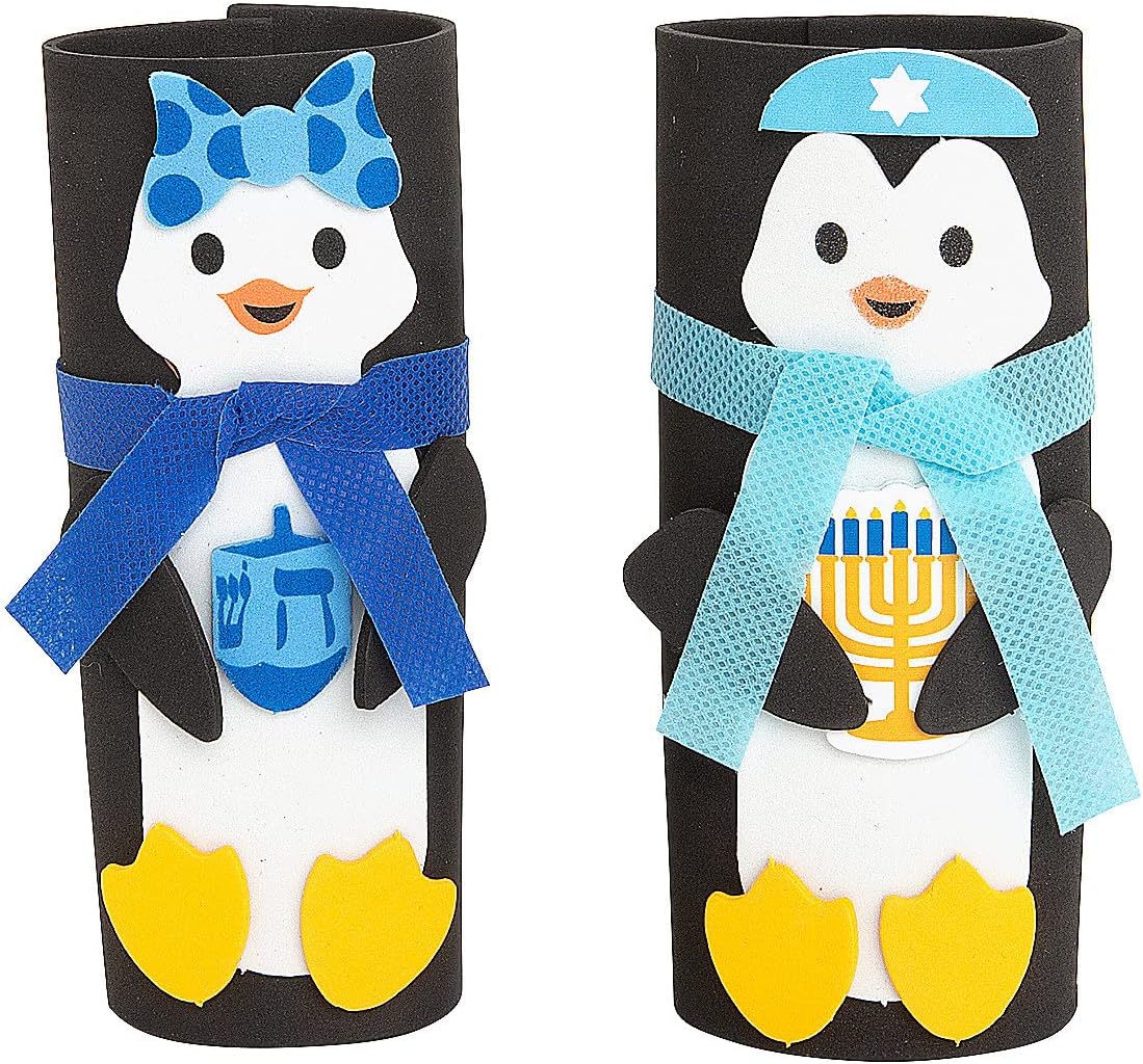 Penguin Craft Roll Hanukkah Craft Kit, Makes 12