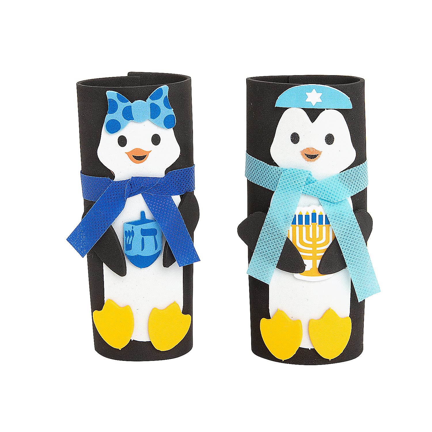 Penguin Craft Roll Hanukkah Craft Kit, Makes 12