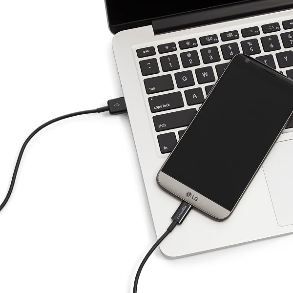 Amazon Basics Cavo di ricarica rapida da USB-C a USB-A 2.0, velocità 480 Mbps, certificato USB-IF, per Apple iPhone 16/15, iPad, Samsung Galaxy, tablet, laptop, 1.8 m, nero - 5