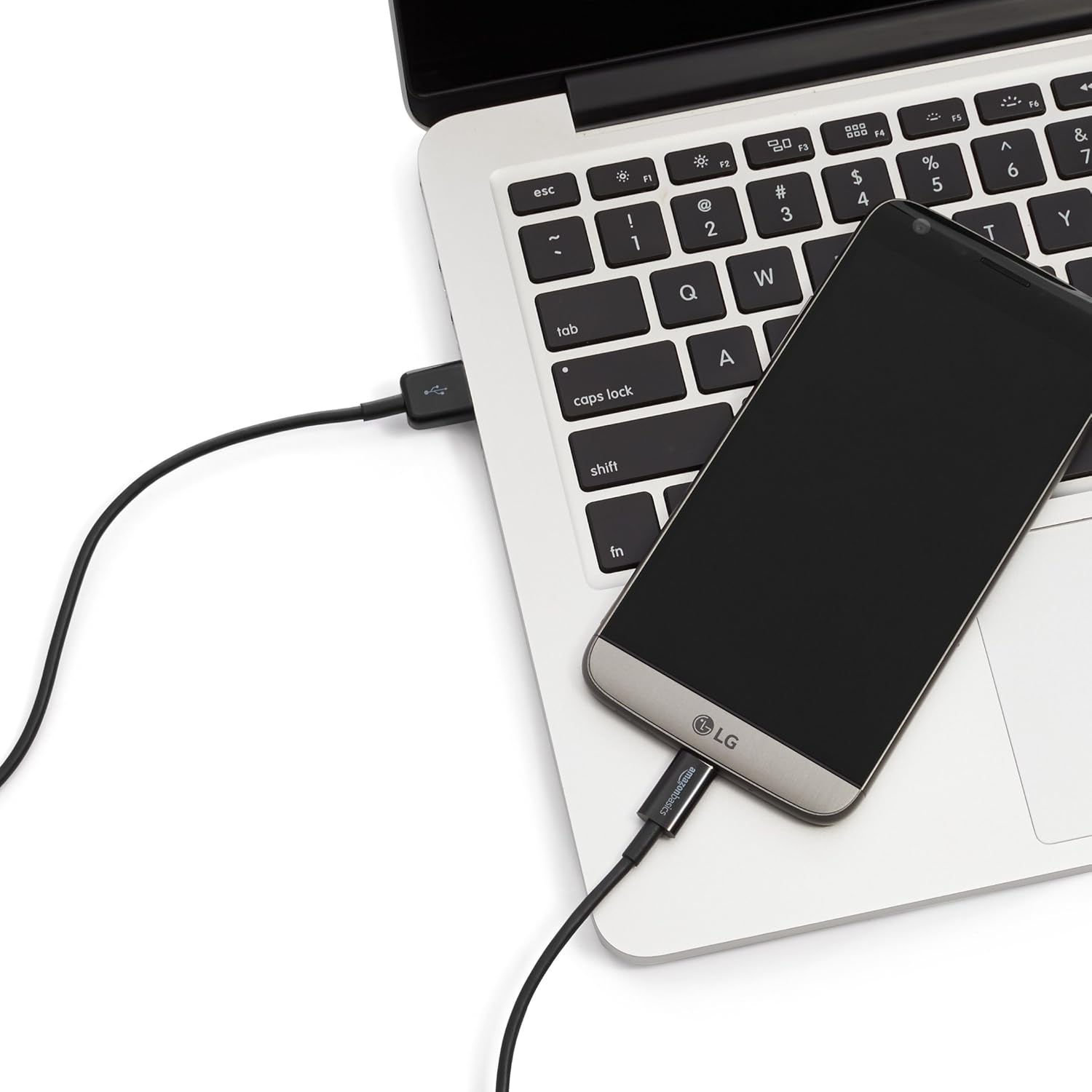 Amazon Basics 5-Pack USB-C to USB-A 2.0 Fast Charger Cable, 480Mbps Speed, USB-IF Certified, Quick Charger for Apple iPhone 16/15, iPad, Samsung Galaxy, Tablets, Laptops, 3 Foot, Black