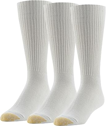 GOLDTOE Mens Fluffies Casual Crew Socks