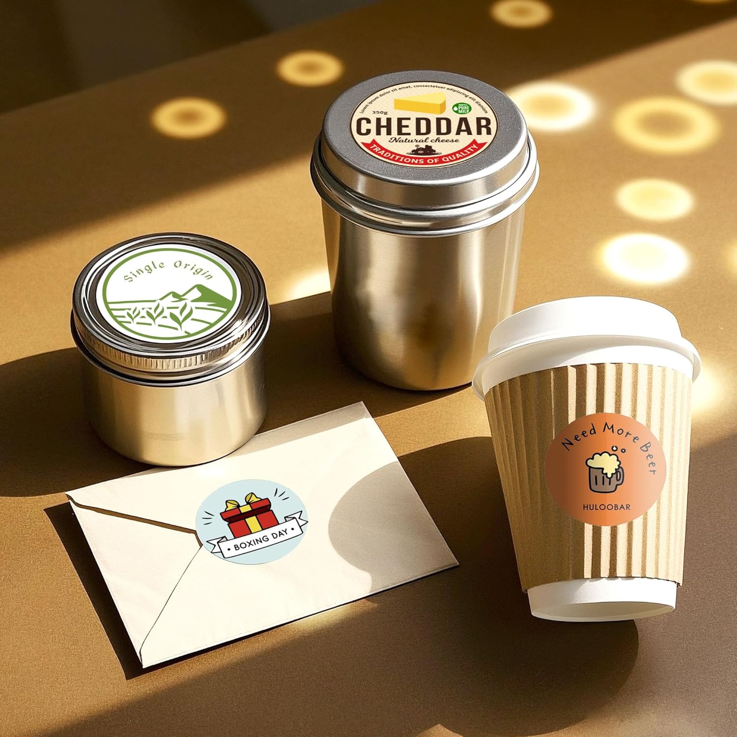 A-SUB 2 Inch Round Label Stickers for Inkjet or Laser Printer, Waterproof Glossy White, 300 Printable Circle Stickers for Custom Logo, Thank You Labels - Image 7