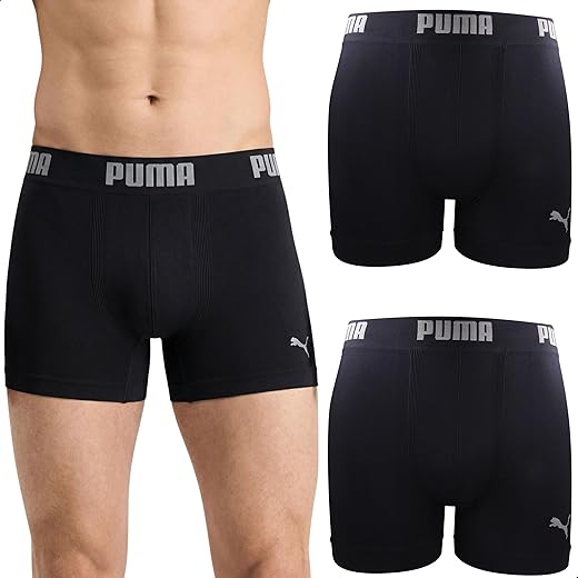 Kit 2 Cuecas Boxer Puma Toque Gelado Poliamida Sem Costura Dry Fit Sport Masculina