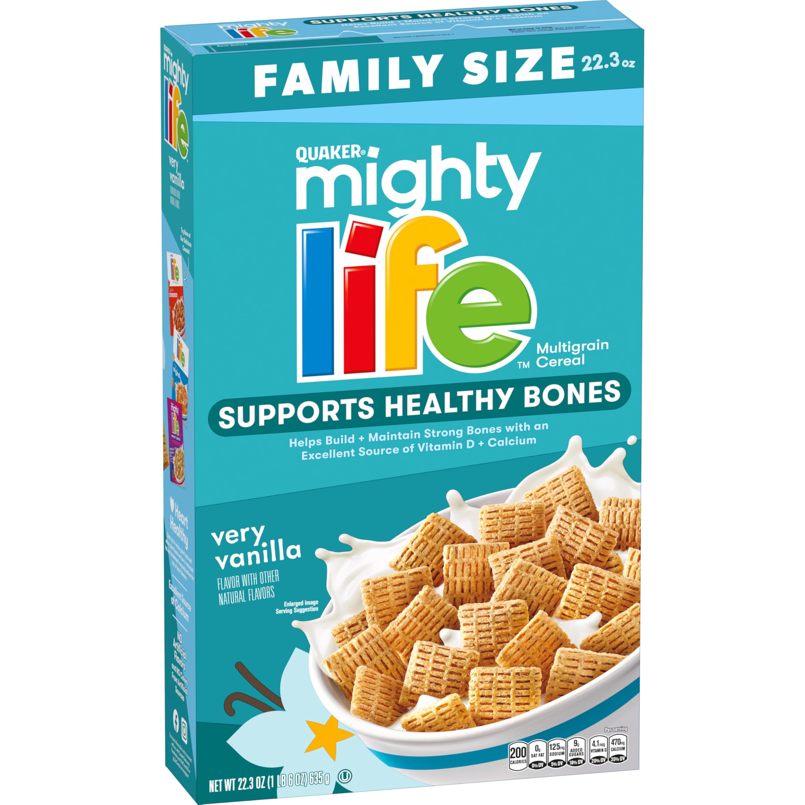 Sponsored Ad - Mighty Life Multigrain Cereal, Very Vanilla, Bone Health Support, 22.3 Oz Family Size