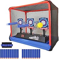 Vista 1 de Objetivo de disparo electrónico, reinicio automático, objetivo de puntuación digital para pistola de juguete, juguetes de regalo para niños, niñas