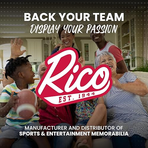 Miniatura 5 de Rico Industries Llavero estándar de fútbol de la NFL, bonito llavero con correa de muñeca para mujeres y hombres, llaves de automóvil, insignias de