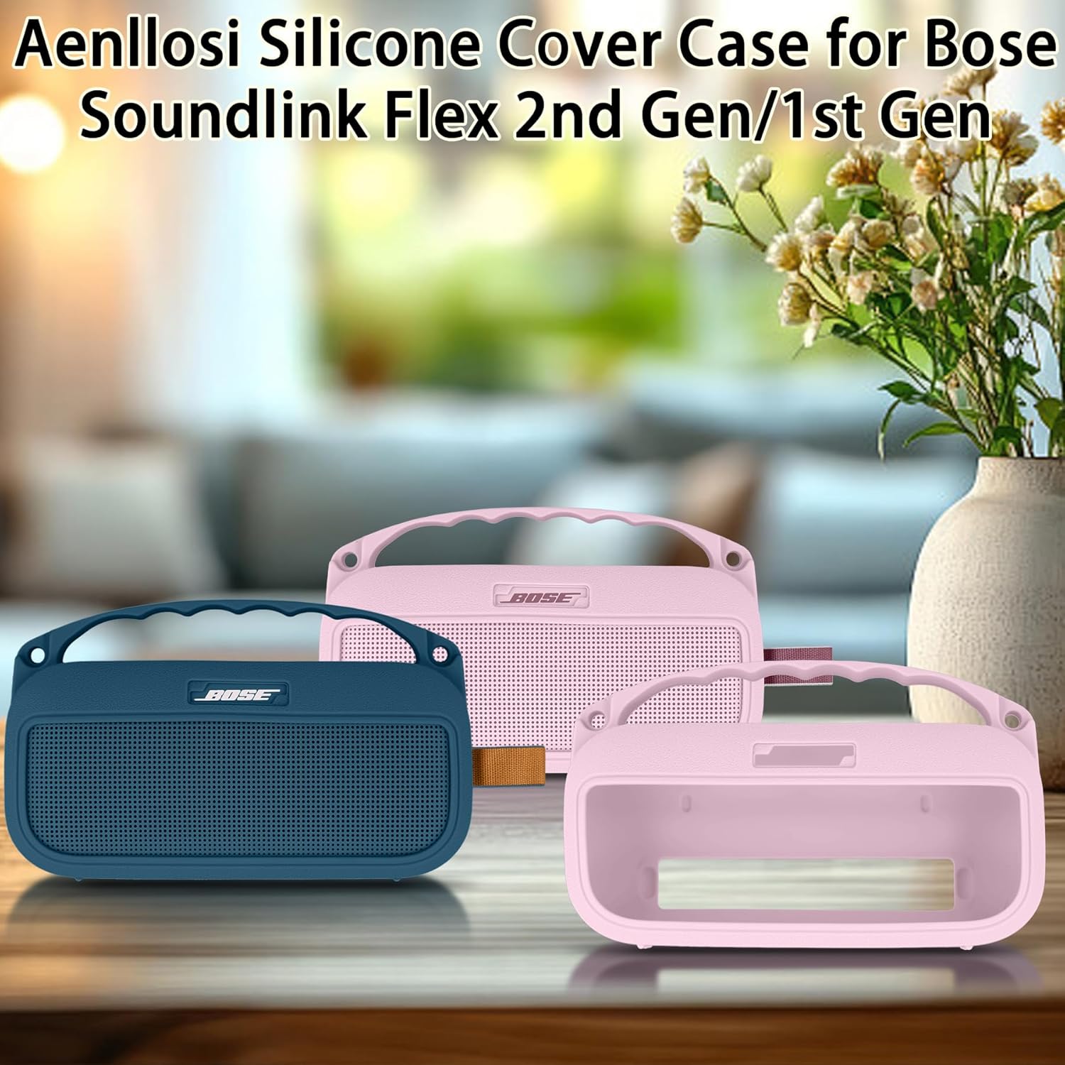 Aenllosi for Bose SoundLink Flex Bluetooth Speaker (2nd Gen) Silicone Cover Case, Pink (Case Only) - Image 5