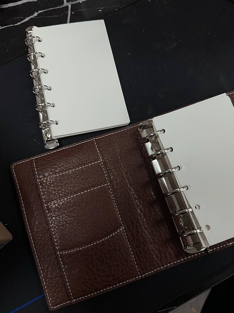 Amazon.co.jp: システム手帳 ビジネス手帳 三つ折り