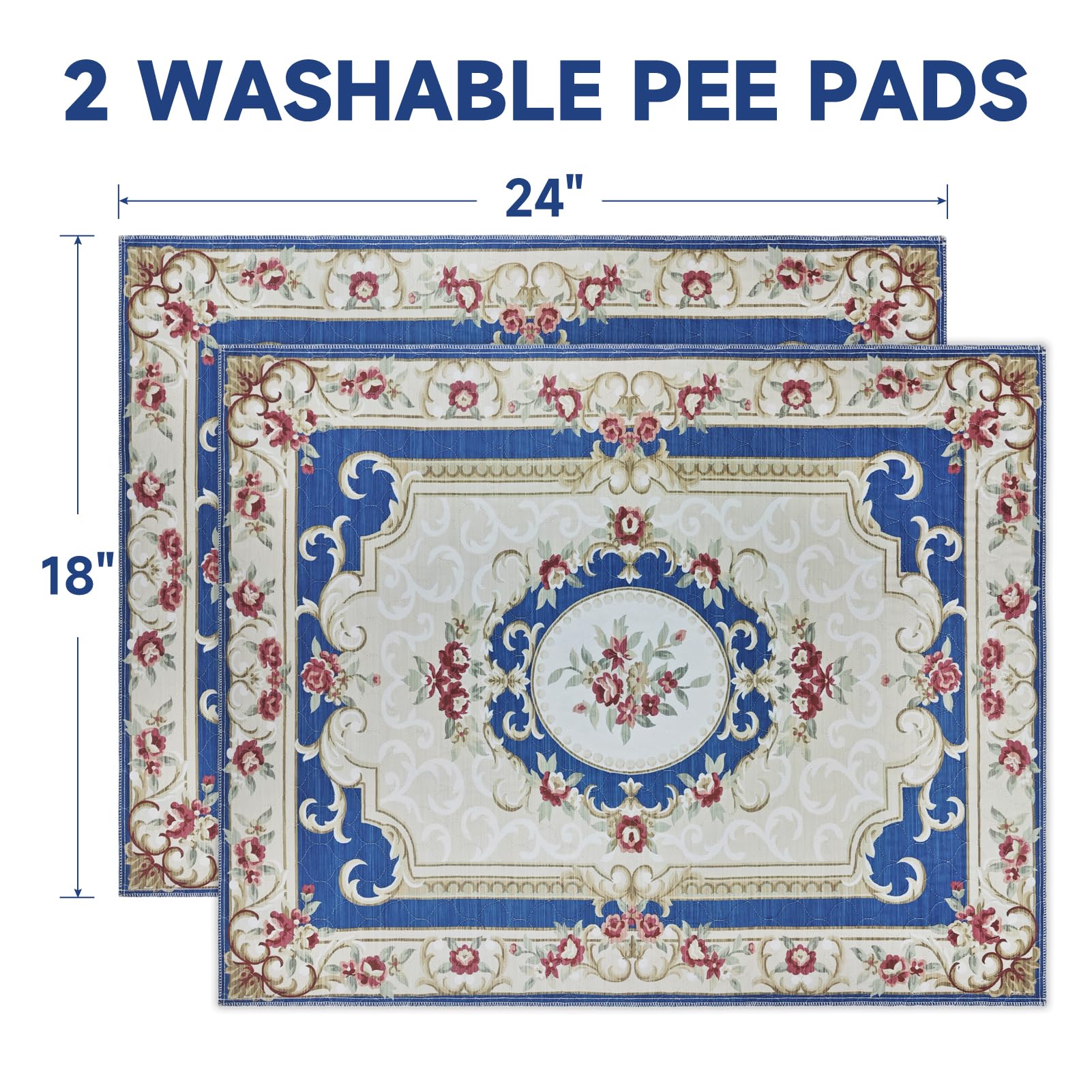 YOSEPATI Washable Pee Pads for Dogs,2 Pack Reusable Puppy Pads with Pheromones - Image 2