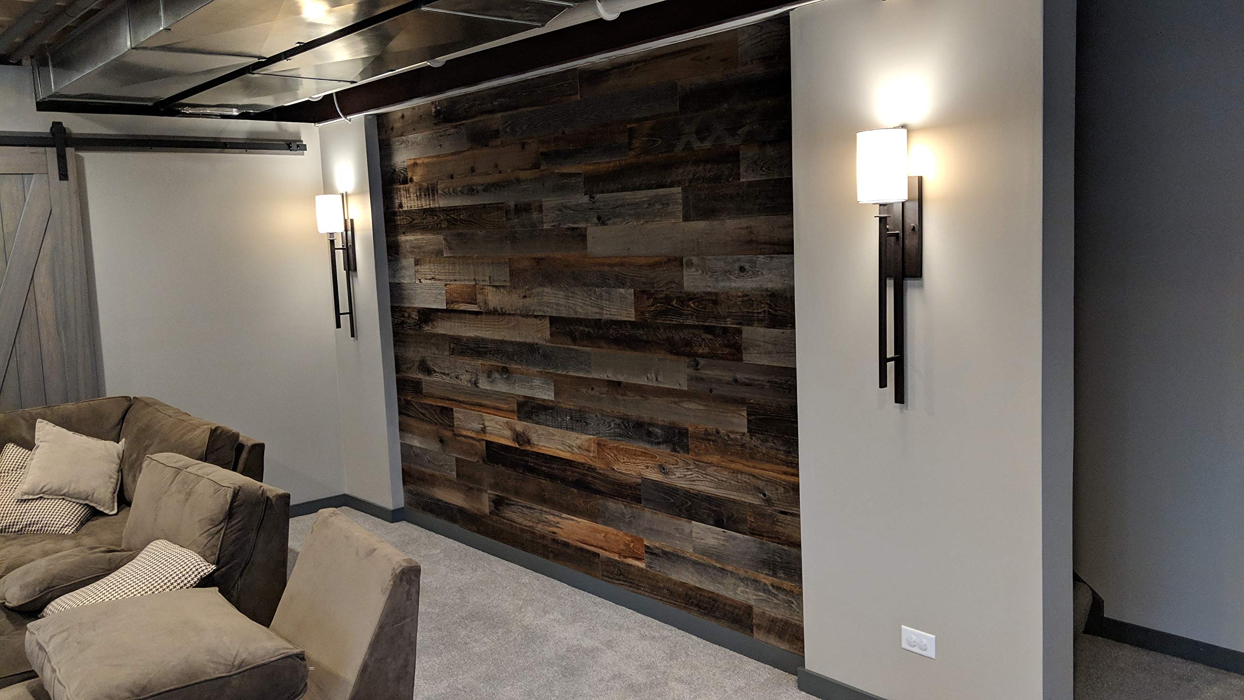 Buy Plank and Mill Reclaimed Barn Wood Wall Panels Simple Peel and