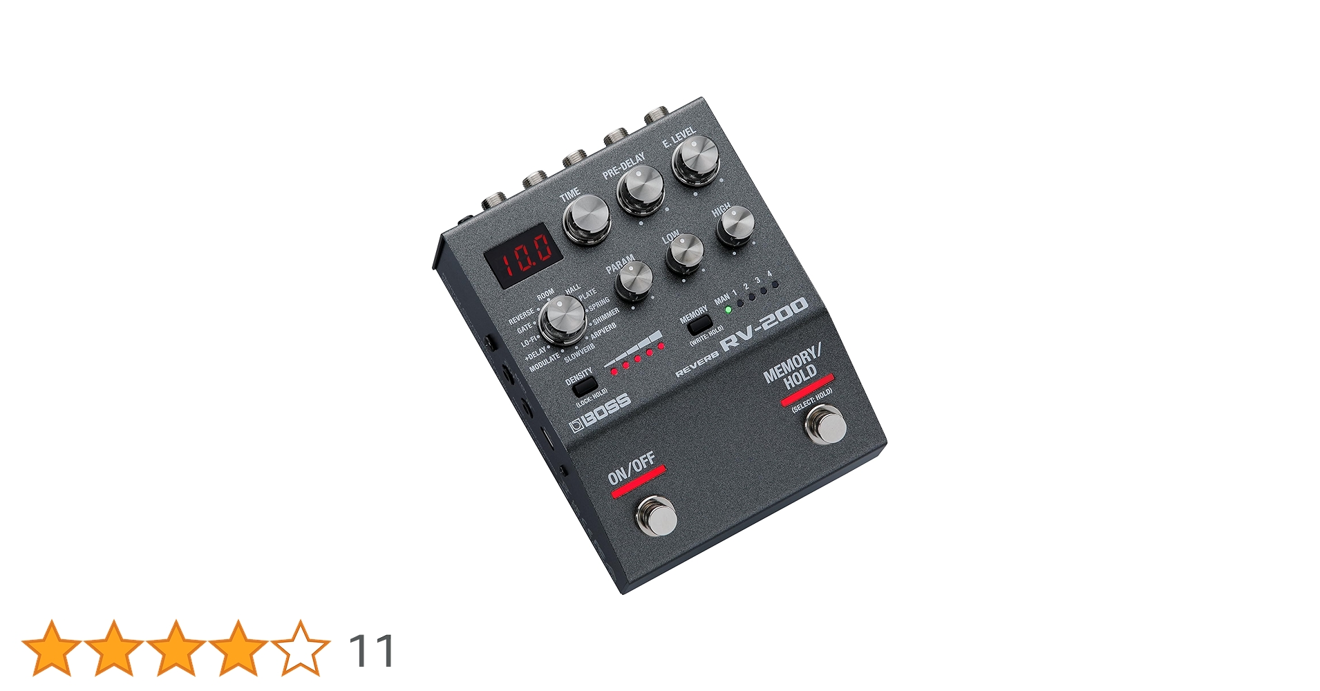 BOSS RV-200 REVERB リバーブ Amazon.com: BOSS RV-200 Reverb | Premium Reverb Processing