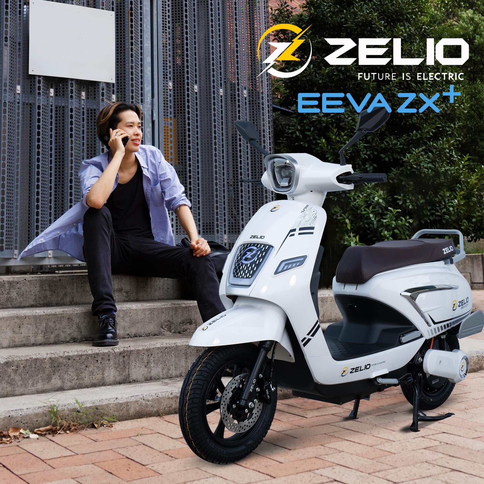 ZELIO EEVA ZX+ Electric Scooter | 60V/32AH Lead Acid Battery