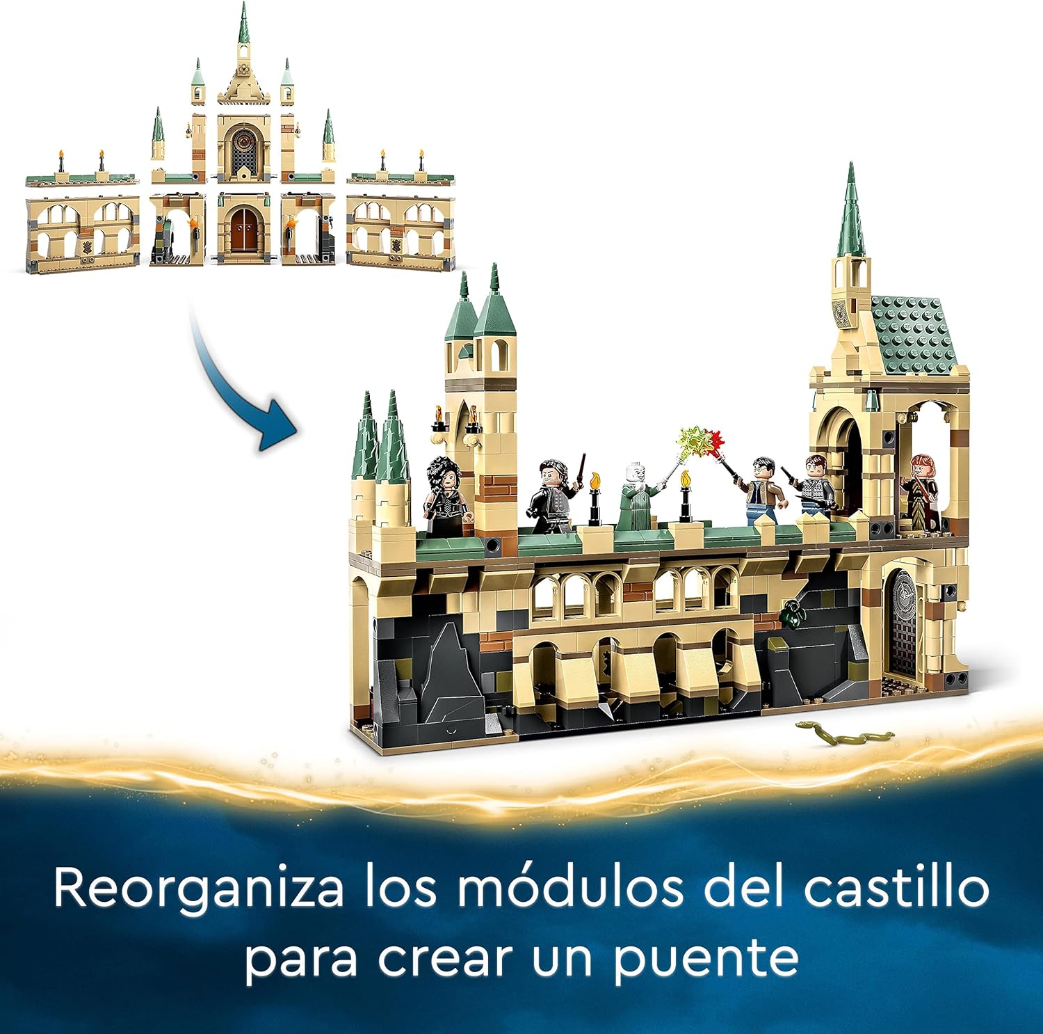 Lego Harry Potter 76415 Battle of Hogwarts Castle Toy with Voldemort Minifigurine