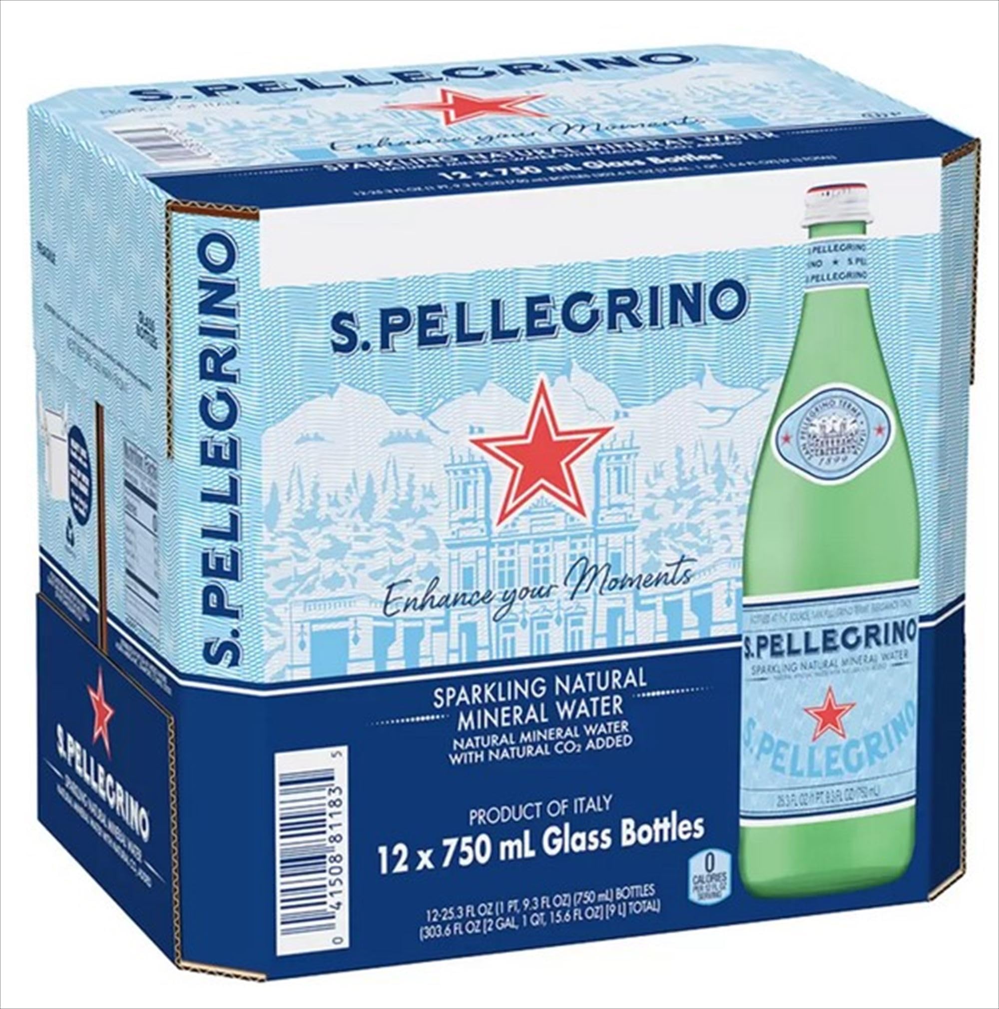 San Pellegrino Mineral Water,303.6 Fl Oz, 25.3 Fl Oz (Pack of 12)