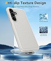 Vista 87 de FNTCASE Funda para Samsung Galaxy A23 5G: (Samsung Galaxy A23 4G LTE) Funda protectora de doble capa resistente para teléfono celular a prueba