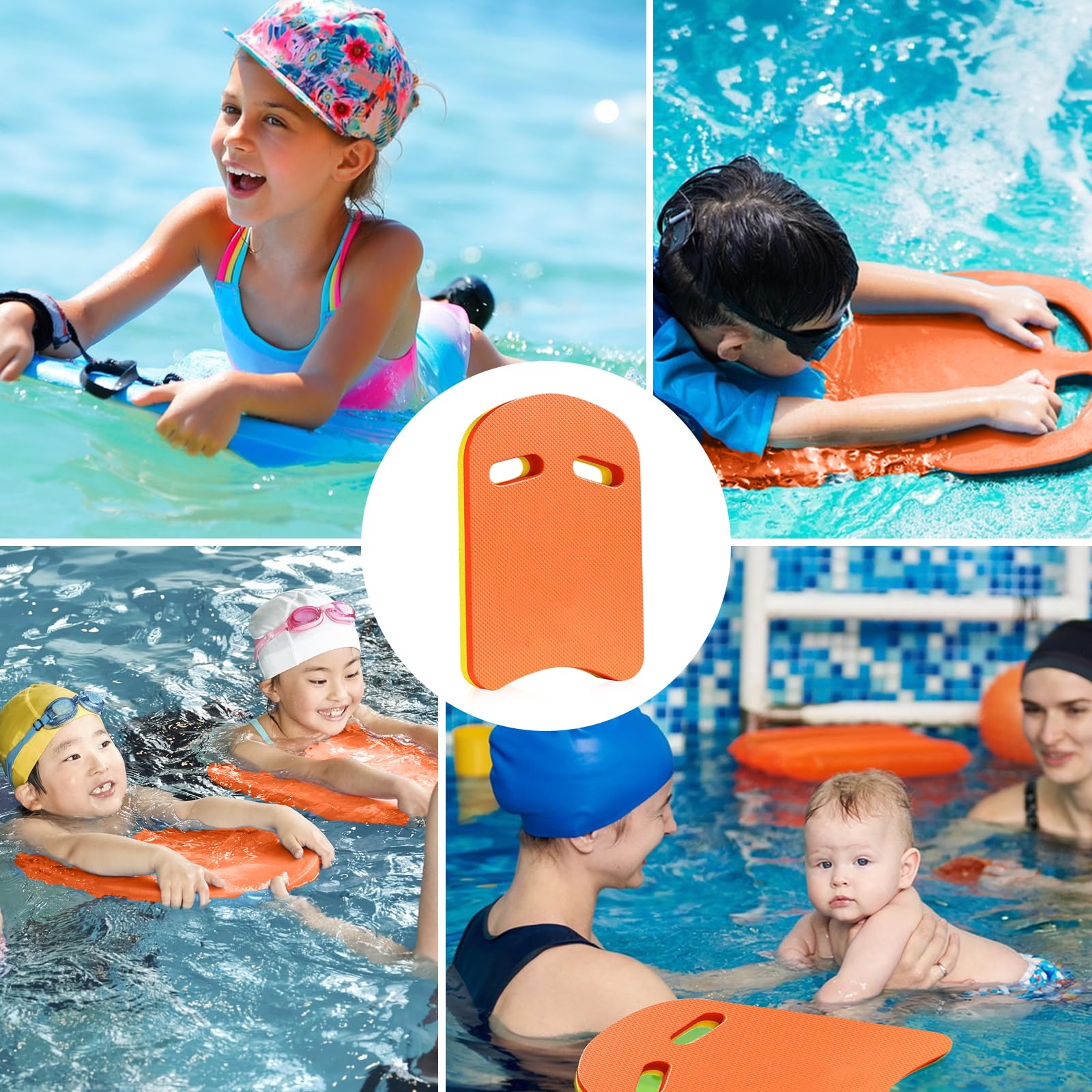 Planche De Natation Mousse EVA Avec Poignées – Entraînement Jambes Et Technique Pour Adultes