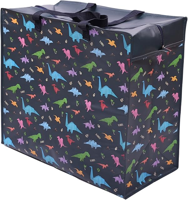 Puckator Laundry Bag Polypropylene Dinosaur Design, Mixed, Height 48cm Width 55cm Depth 28cm