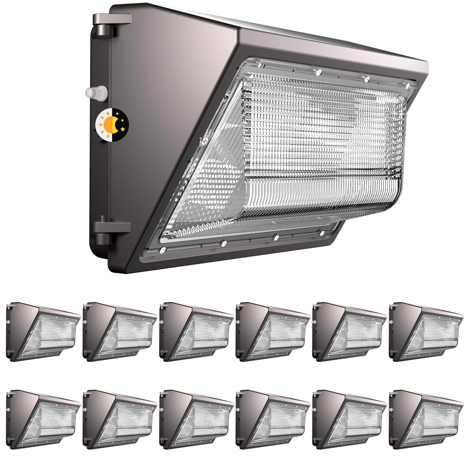 Lightdot 12 Pack 200W LED Wall Pack Lights, Outside LED Exterior Light
