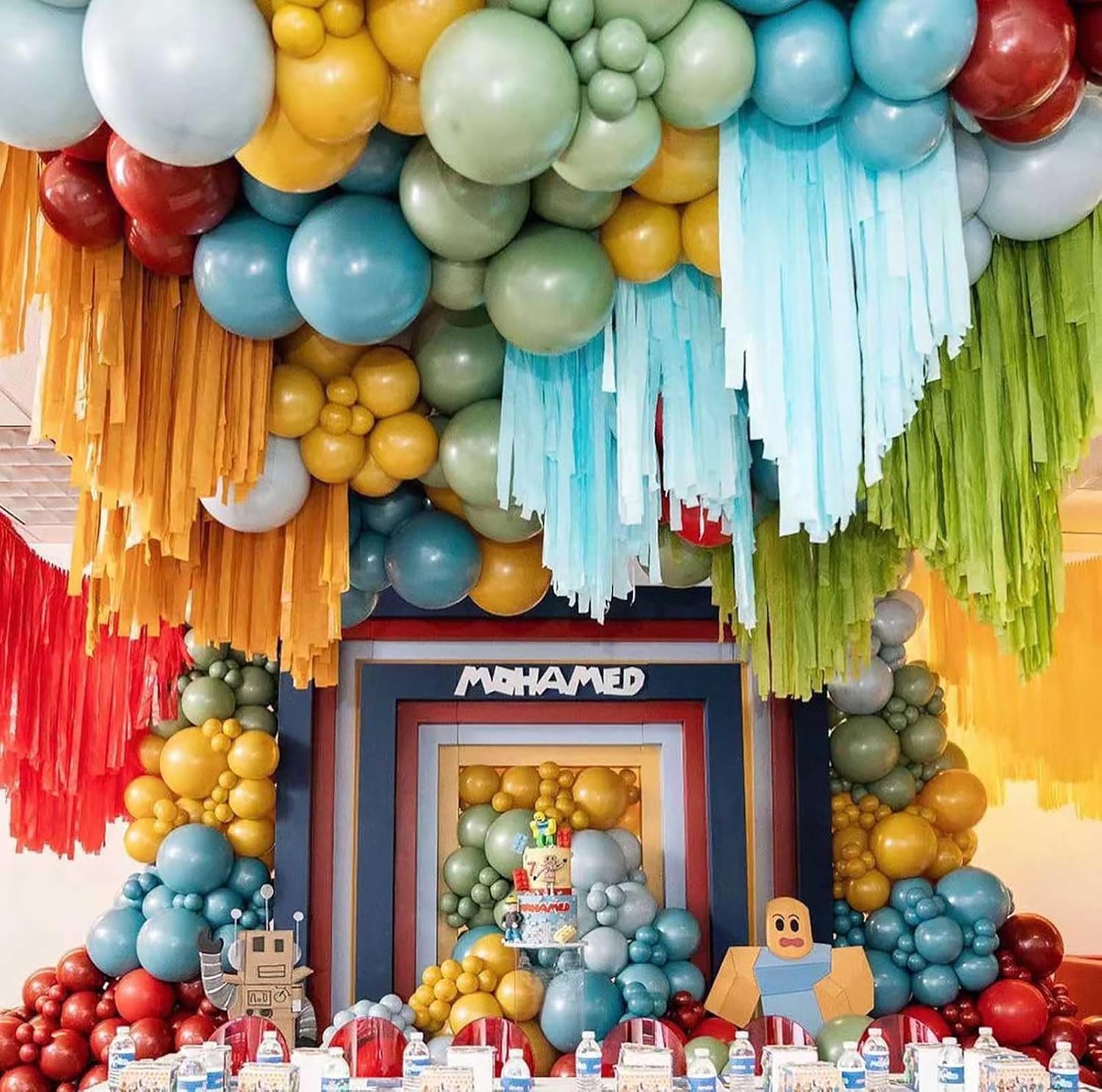 KALOR 12 Inch Retro Peacock Blue Balloons, 50 Pcs Latex Helium Balloons for Kid's Birthday Party, Baby Shower, Wedding, Graduate Party Decorations - Image 5