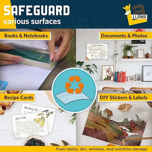 Miniatura 3 de Rollo de laminación autoadhesivo de 12 pulgadas x 15 pies  5 milésimas de pulgada de pulgada de grosor (5 milésimas de pulgada) rollo de vinilo